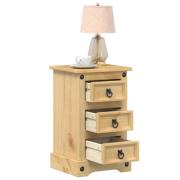 vidaXL Sängbord Corona 35x32,5x58 cm massiv furu