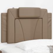 vidaXL Headboard Cushion "Viana" Cappuccino 80 cm Faux Leather
