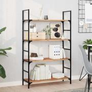 vidaXL Svävande hyllor 2 st 80x30x2 cm behandlat massivt akaciaträ