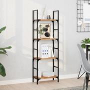 vidaXL Svävande hylla 40x20x2 cm behandlat massivt akaciaträ
