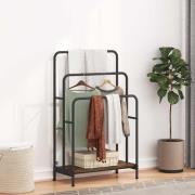 vidaXL Klädställning Rökt ek 60 x 30 x 100.5 cm Konstruerat trä