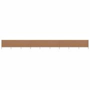 vidaXL Vindskydd 9 paneler tyg 1200x80 cm taupe
