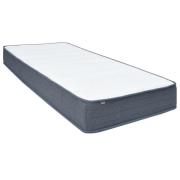 vidaXL Resårmadrass 190x90x20 cm medium mjuk tyg