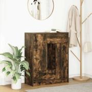 vidaXL Skänk med lådor och dörrar rökt ek 73x31x90 cm