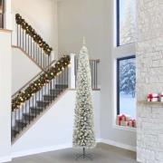 vidaXL Konstgjord julgran Grön 300 cm PVC och stål och plast