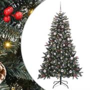 vidaXL Konstgjord julgran med 150 LED-lampor Grön 83.5 x 83.5 x 150 cm