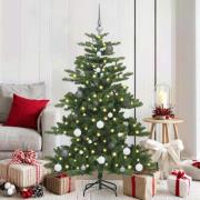 vidaXL Plast Hingad Julgran med stativ Grön 150 cm PVC och stål