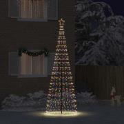 vidaXL LED Julgran med 800 LED-lampor Flerfärgsdesign 400 cm Järn