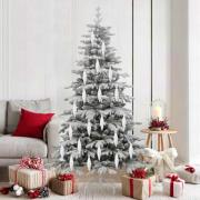 vidaXL Jul Spiralformad Kula 40 pcs Silver