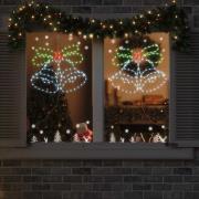 vidaXL Julklocka med 144 LED-lampor Flerfärgsdesign 56 x 46 cm PVC