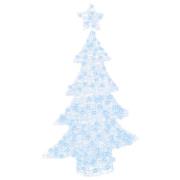 vidaXL Julgran med 100 LED-lampor Kallvit 120 cm Akryl