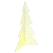 vidaXL Julgran med 240 LED-lampor Varmvit 180 cm Akryl