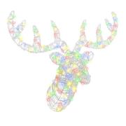 vidaXL Renhuvud med 140 LED-lampor färgstark 60 cm Akryl