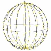 vidaXL Ball med 192 LED-lampor Varmvit 60 cm Metall