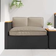 vidaXL Kuddsats 3 pcs Taupe Oxford Tyg