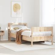 vidaXL Sängram utan madrass 90x190 cm massiv furu