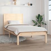 vidaXL Sängram utan madrass 90x200 cm massiv furu