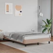 vidaXL Sängram utan madrass cappuccino 120x190 cm konstläder