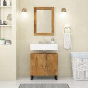 vidaXL Spegel 70x50 cm massivt mangoträ och glas