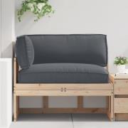 vidaXL Pallkuddset 3 pcs Antracit 120 x 80 x 12 cm Oxford tyg