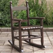 vidaXL Gungstol för barn brun massivt poppelträ