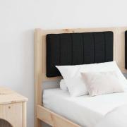 vidaXL Klädd sänggavel med huvudgavel Brun 135 cm Massiv furu