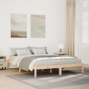 vidaXL Sängram utan madrass extra lång 160x220 cm massiv furu