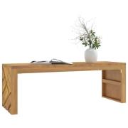vidaXL Soffbord 110x35x38 cm massiv teak