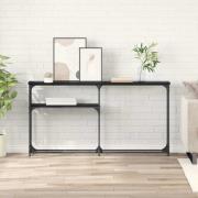 vidaXL Konsolbord Svart ek 145x22.5x75cm Konstruerat trä