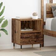 vidaXL Nattduksbord 2 pcs Gammalt trä 40 x 35 x 50 cm Konstruerat trä