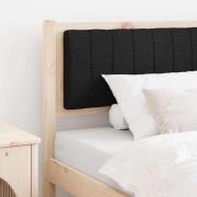 vidaXL Klädd sänggavel med huvudgavel Brun 90 cm Massiv furu