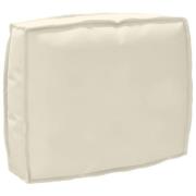 vidaXL Palldyna för ryggstöd med kudde Kräm 50 x 40 x 12 cm Oxford tyg