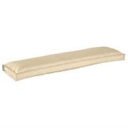 vidaXL Palldyna för bänk Beige 150 x 40 x 8 cm Oxford tyg