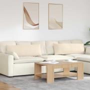 vidaXL Sofakuddar 2 pcs Beige 120 x 40 cm tyg