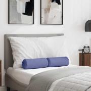 vidaXL Bolsterkuddar 2 pcs Jeansblå Ø 15 x 40 cm tyg