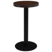 vidaXL Bistrobord mörkbrun 40 cm MDF