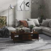 vidaXL Soffbord brun ek 103,5x60x35 cm konstruerat trä