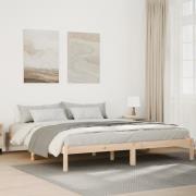 vidaXL Sängram utan madrass extra lång 200x210 cm massiv furu