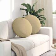 vidaXL Sittkuddar 2 pcs Grågrön Ø 50 cm Kordread tyg