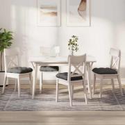 vidaXL Sittkuddar 4 pcs Ljusgrå 40 x 40 cm Kordread tyg