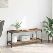 vidaXL TV-skåp Gammalt trä 100x33x41cm Konstruerat trä och järn