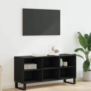 vidaXL TV-skåp Svart Ek 103,5 x 30 x 50 cm Konstruerat trä