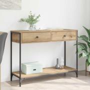 vidaXL Konsolbord Artisan Ek 100 x 34,5 x 75 cm Konstruerat trä