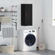 vidaXL Väggskåp Svart Ek 34,5 x 34 x 90 cm Konstruerat trä