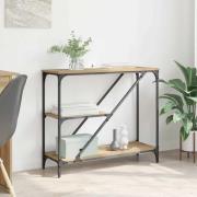 vidaXL Konsolbord Artisan Ek 88,5 x 30 x 75 cm Konstruerat trä