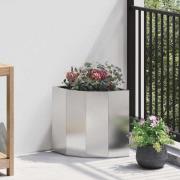 vidaXL Hörnställning Silver 30 x 30 x 35 cm Rostfritt stål