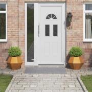 vidaXL Planteringskärl 2 pcs Rostig 50 x 50 x 40 cm