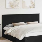 vidaXL Huvudgavel med huvudgavel Svart Ek 200 cm Konstruerat trä