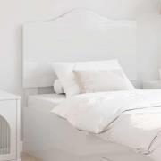 vidaXL Huvudgavel med huvudgavel Glansig Vit 80 cm Konstruerat trä