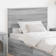 vidaXL Huvudgavel med huvudgavel Grå Sonoma 90 cm Konstruerat trä